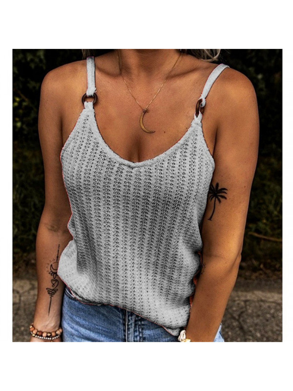 Womens Sleeveless Loose Vest T Shirt Ladies Summer Cami Camisole Blouse Tops Tee