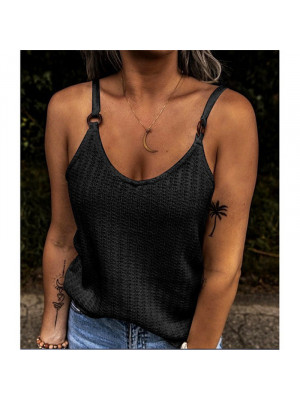 Womens Sleeveless Loose Vest T Shirt Ladies Summer Cami Camisole Blouse Tops Tee