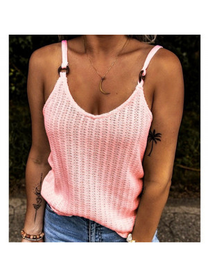 Womens Sleeveless Loose Vest T Shirt Ladies Summer Cami Camisole Blouse Tops Tee