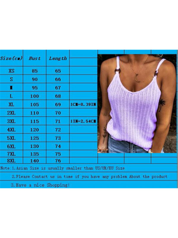 Womens Sleeveless Loose Vest T Shirt Ladies Summer Cami Camisole Blouse Tops Tee