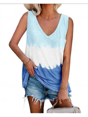 Women Sleeveless Stripe Vest T Shirt Ladies Summer Cami Camisole Blouse Tops Tee