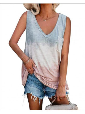 Women Sleeveless Stripe Vest T Shirt Ladies Summer Cami Camisole Blouse Tops Tee