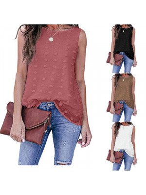 Womens Sleeveless Loose Vest T Shirt Ladies Cami Summer Camisole Blouse Tops Tee