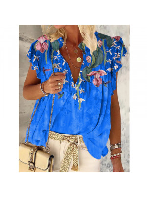 Plus Size Womens Sleeveless Floral Vest Tops Ladies Casual Tank Blouse Shirt Tee