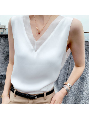 Womens Plain Sleeveless Ladies Stretch Shirts Strappy Vest Cami Tank Tops Blouse