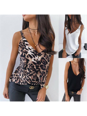 Women V Neck Summer Deep Cami Vest Shirt Ladies Summer Blouse Camisole Tank Tops