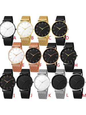 Men Stainless Steel Wrist Watch Quartz Date Analog Sports Casual Dress Watches