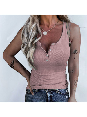 Womens Sleeveless Vest T Shirt Blouse Ladies Sexy V Neck Slim Casual Tank Tops