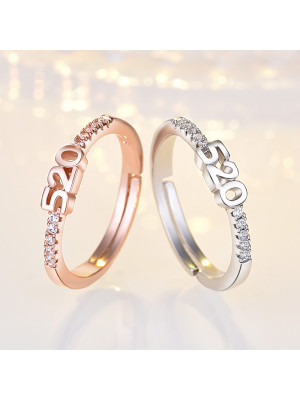 Elegant Women Jewellery Adjustable Opening NO.520 Ring Lover Gift