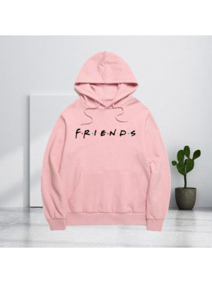 Womens Ladies Pullover Hooded Shirt Loose Blouse Hoodies Friends Sweatshirt Tops