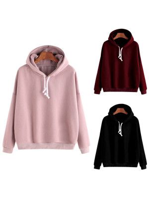 Womens Hooded Hoodies Sweatshirt Ladies Winter Casual Tops Jumper Pullover Sizes