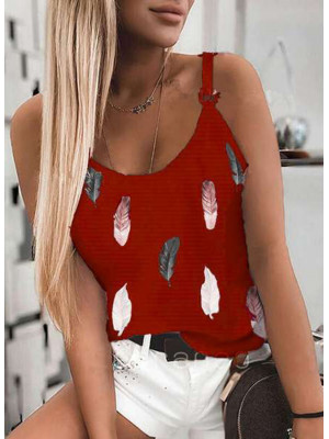 Plus Size Women Summer Beach Boho Tank Tops Blouse Holiday Ladies Casual Vest