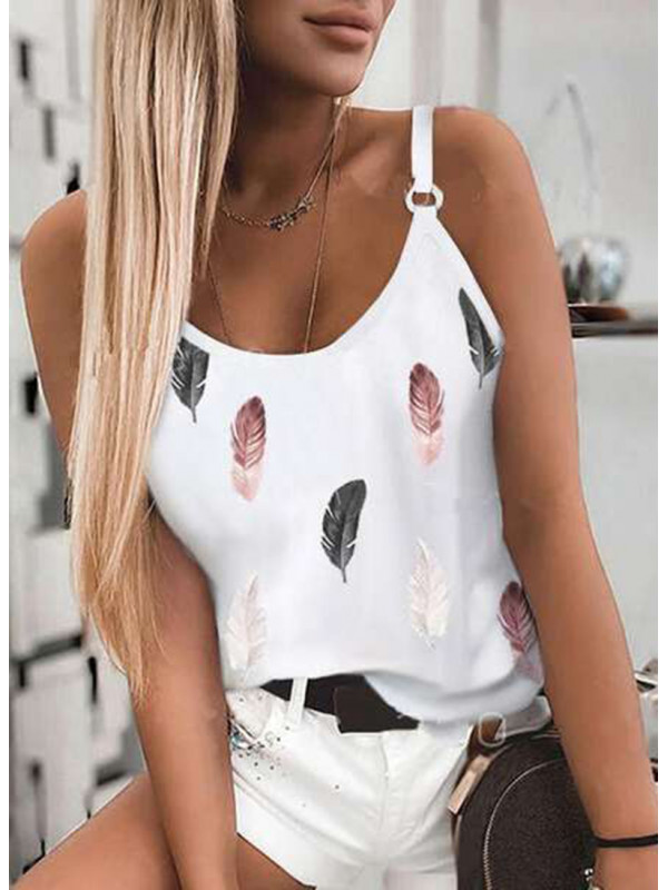 Plus Size Women Summer Beach Boho Tank Tops Blouse Holiday Ladies Casual Vest