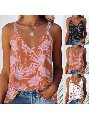 Women Camisole Blouse Tee Tops Summer Cami Ladies Sleeveless Loose Vest T Shirt