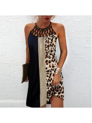 Women Halter Neck Strappy Midi Dress Ladies Summer Holiday Beach Casual Sundress