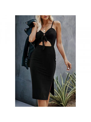 Womens Strappy Bodycon Dress Sleeveless Plain Cami Vest Cocktail Party Sundress